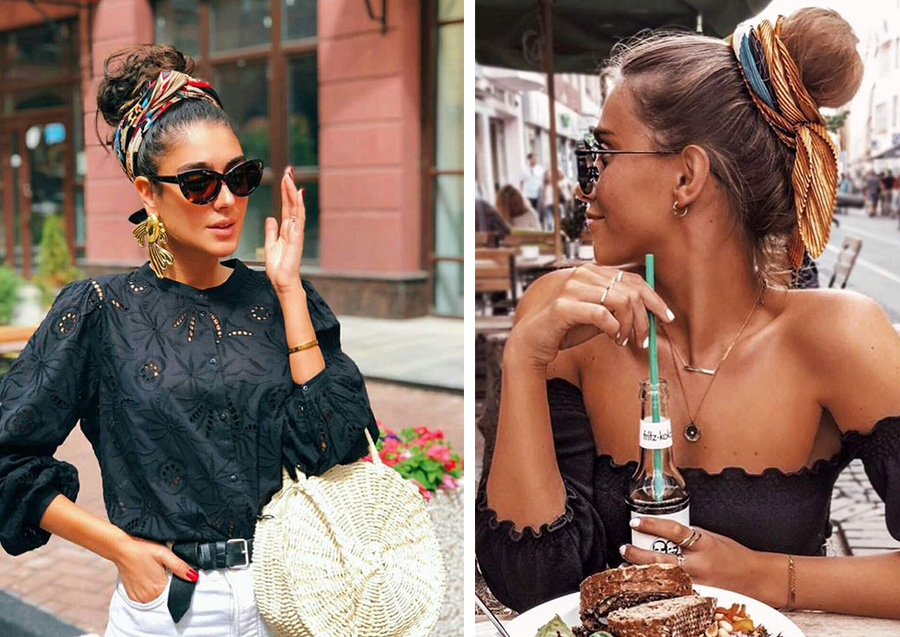 5 Formas de Usar Coques no Cabelo camila coelho lencos