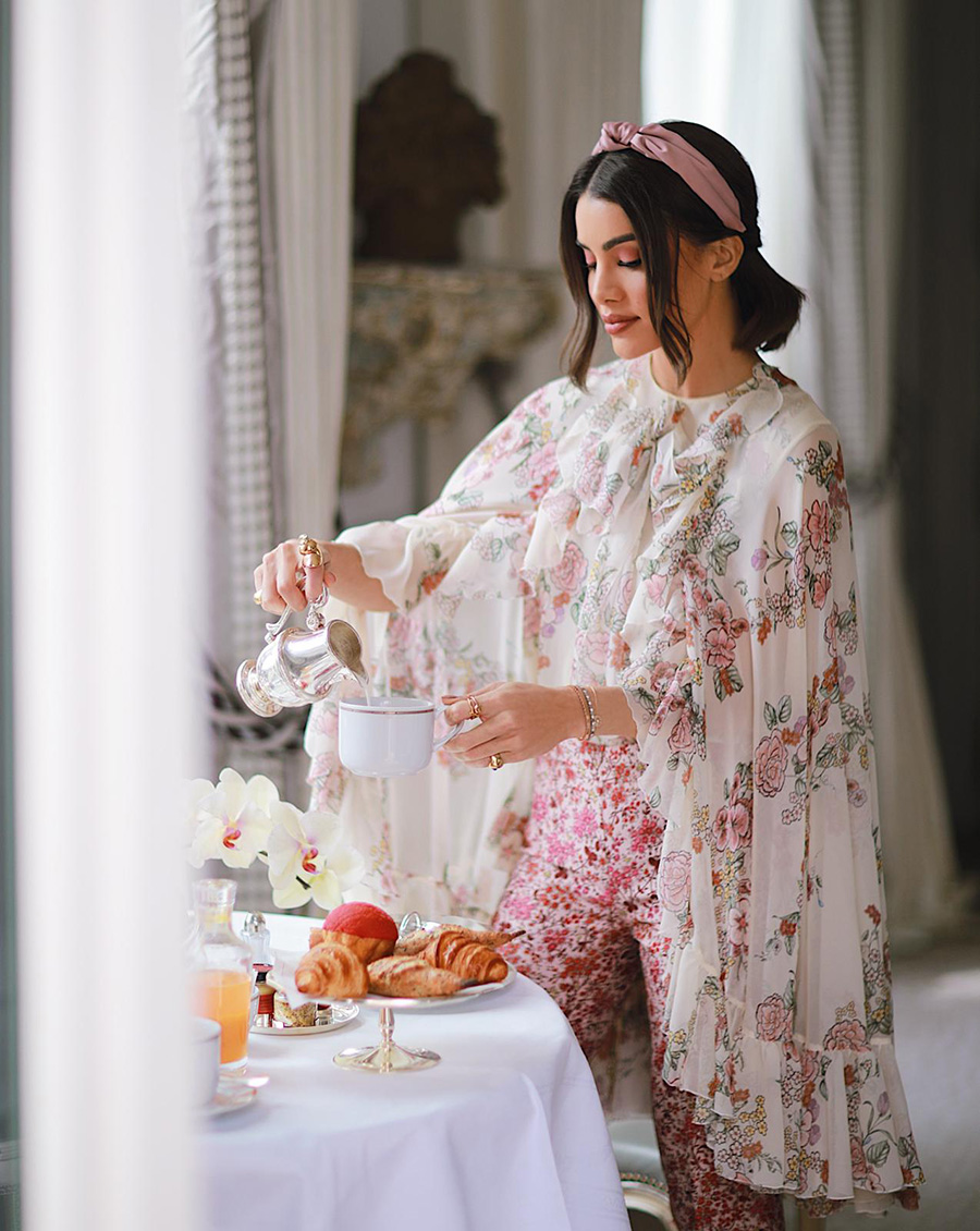 Look do Dia- Floral para o Desfile de Giambatista Valli camila coelho