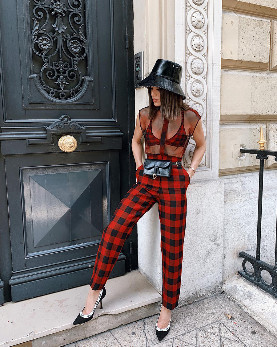 Look- Xadrez pro DESFILE DIOR (Haute Couture) camila coelho4